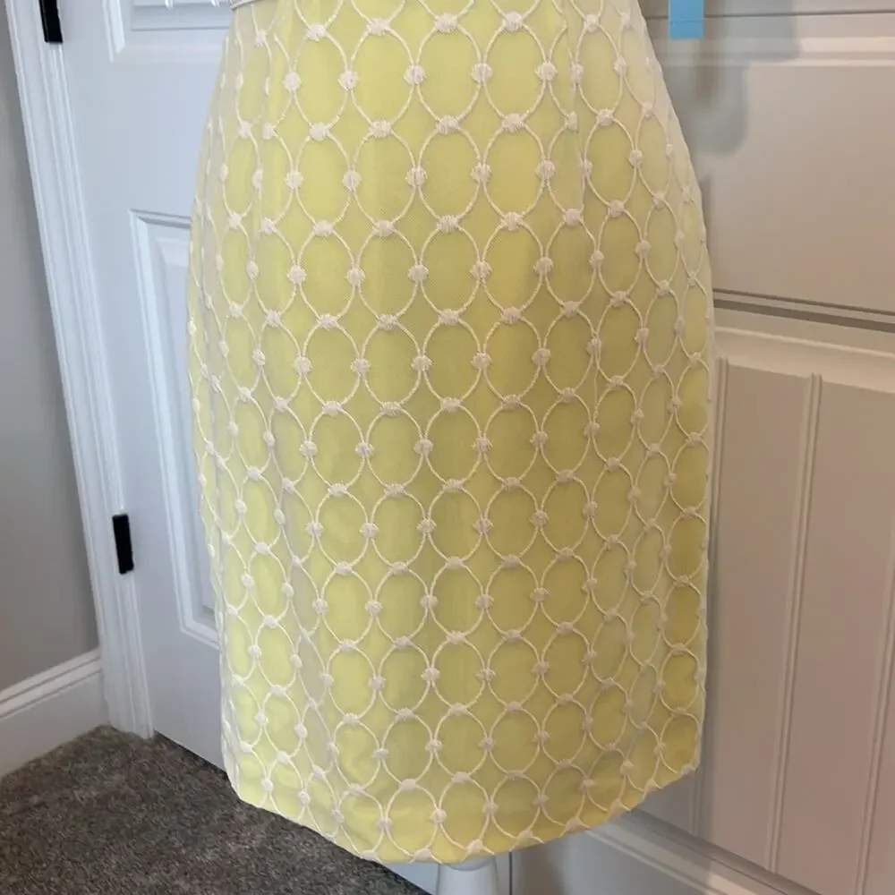 NWT $169 Antonio Melani Alexa Dress Garden lace 2 XS Yellow wedding cocktail NEW